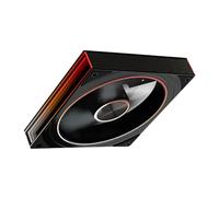 Sxmrmnx PC Case Fan Star Ring 140mm 5V 3Pin ARGB Cyclic Mirror Light Effect 14CM Cooling Fan Divine Light Synchronous Lian PWM 650 to 1800RPM Cooling Fan 5V3Pin Circular Light Bar Black B