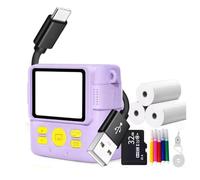 Sxmrmnx Portable Thermal Printing Camera Mini Fashion Children'S Gift for Instant Automatic Focusing