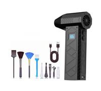 Sxmrmnx Powerful Turbo Blower Fan High-Speed 130000 RPM 4 Adjustable Speed Air Duster Kit for Car Computer Keyboard Lens A