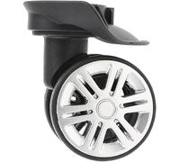 SXNBH 1 Pair A19 Swivel Mute Dual Roller Wheels DIY Suitcase Luggage Replacement Casters Travelling Pulley