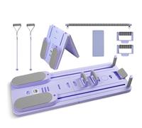 Sxnmmweu Foldable Multifunctional Pilates Board - Pilates Board for Home, with Pilates Reformer & Resistance Band & Various Accessories, Ideal for Full Body Workout