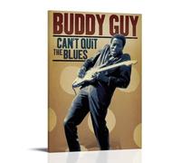 SXNRVM Buddy GuyModern High-definition Printed Multi Scene Home Decoration for Waterproof Wall Paintings in Living Rooms Bedrooms Offices And Bathrooms12x18inch(30x45cm) Frame-style