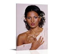 SXNRVM Pam GrierModern High-definition Printed Multi Scene Home Decoration for Waterproof Wall Paintings in Living Rooms Bedrooms Offices And Bathrooms08x12inch(20x30cm) Frame-style