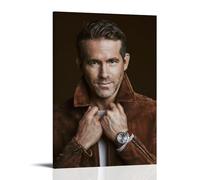 SXNRVM Ryan ReynoldsModern High-definition Printed Multi Scene Home Decoration for Waterproof Wall Paintings in Living Rooms Bedrooms Offices And Bathrooms08x12inch(20x30cm) Frame-style