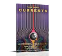 SXNRVM Tame Impala CurrentsModern High-definition Printed Multi Scene Home Decoration for Waterproof Wall Paintings in Living Rooms Bedrooms Offices And Bathrooms24x36inch(60x90cm) Frame-style