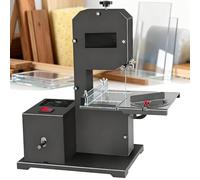 SXOIIVC Small tabletop band saw for workshops, 70mm cutting height, 1750 RPM rotation speed, ideal for grinding and polishing wood and metal.