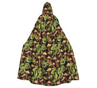 SXOOGE Carnivorous Plant Unisex Cosplay Costume Halloween Hooded Cape Cloak for Party Dress Up Full-Length Uniform Robe