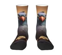SXOOGE cartoon pigeon 1 Unisex Casual Crew Socks Training Athletic Socks Men & Women Breathable Performance Best Gift