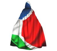 SXOOGE Costa Rica Flag 1 Halloween Cloak Unisex Robe Hooded Cape Cosplay Costume Cape for Halloween Hooded Uniform
