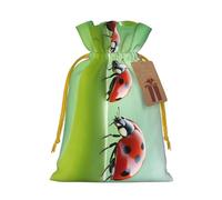 SXOOGE Funny Ladybug Gift Bag with Handles and tag, Perfect for Christmas, Holiday, Birthday, Wedding or Daily Gift