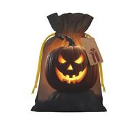 SXOOGE Halloween Ghost Pumpkin 1 Gift Bag with Handles and tag, Perfect for Christmas, Holiday, Birthday, Wedding or Daily Gift