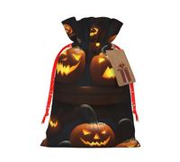 SXOOGE Halloween Pumpkin 1 Gift Bag with Handles and tag, Perfect for Christmas, Holiday, Birthday, Wedding or Daily Gift