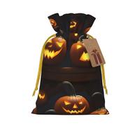 SXOOGE Halloween Pumpkin 1 Gift Bag with Handles and tag, Perfect for Christmas, Holiday, Birthday, Wedding or Daily Gift