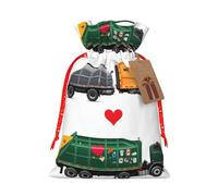 SXOOGE I Love Garbage Trucks Gift Bag with Handles and tag, Perfect for Christmas, Holiday, Birthday, Wedding or Daily Gift