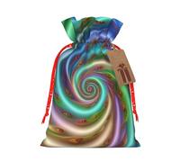 SXOOGE Tie Dye Gift Bag with Handles and tag, Perfect for Christmas, Holiday, Birthday, Wedding or Daily Gift