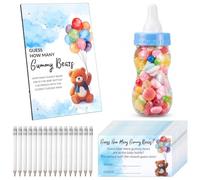 SXoonKing 122 Pcs Baby Shower Games Guess How Many Gummy Bears