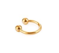 SXQCKJ Ball Septum Ring, Twister Circular Barbell - Tragus Piercing Nose Horseshoe Body Jewelry for Findings Fashion Trendy(Rose gold A,1.2 * 12+3mm)