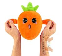 SXQCKJ Intera Ctive Sensor Music Doll, Frogued Stuffed Doll Fruit Shape Happy Interaction Touch Sensitive Rich Sound Entertainment, 3 Modes, Parent-Child Interaction Fruit Sensor Beat Plush(Orange)