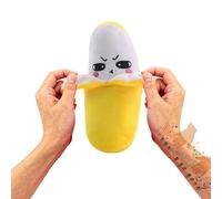 SXQCKJ Intera Ctive Sensor Music Doll, Frogued Stuffed Doll Fruit Shape Happy Interaction Touch Sensitive Rich Sound Entertainment, 3 Modes, Parent-Child Interaction Fruit Sensor Beat Plush(Yellow)