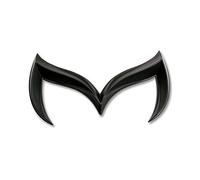 SXQDL Emblems for Mazda 3 2 5 6,Grill/Front/Rear Trunk Logo 3D ABS Signs Badge Decal Car Letters Decal Replacement Car Styling Accessories Auto Accessories,Black