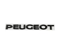SXQDL Emblems for Peugeot Partner Van,Grill/Front/Rear Trunk Logo 3D ABS Signs Badge Decal Car Letters Decal Replacement Car Styling Accessories Auto Accessories,Black-Peugeot