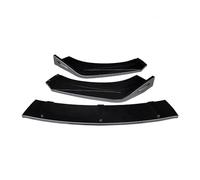 SXRegalium Car Front Spoilers For A4 B7 B8.5 S4 RS4 Accessories 3PCS Universal Bumper Lip Spoiler Side Splitter Deflector Body Kit Guards Lip(Gloss BlacK)