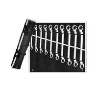SXRegalium Professional Ratchet Wrench Set - Double Box End Anti-Slip Grip Mechanic Tools for Automotive Repairs Bicycle Maintenance Home Improvement Projects