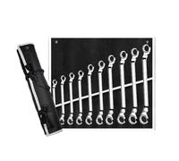 SXRegalium Professional Ratchet Wrench Set Double Box End Tool Rustproof Chrome Vanadium Steel Mechanic Supplies for Plumbing and Home Repair Projects