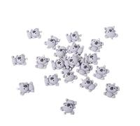SXRQ 20pcs Lovely Blue Grey Koala Charm Portable Koala Pendants Resin Jewelry Accessories For Fun Craft Projects Unique Handmade Jewelry