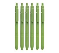 SXRQ 6Pcs Business Signing Pen Retractable Ballpoint Office Signing Guest Sign in 0.5MM Tip Write Smoohtly Office Writing Pen