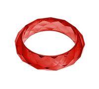 SXRQ Artistics Geometric Faceted Clear Resin Bangle Portable Comfortable Stylish Accessory Decoration For Everyday Wear Faceted Resin Crystals