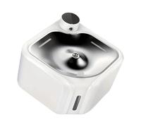 SXRQ Automatic Pet Water Fountain 2.8L Smart Sensing Stainless Steel & Anti-Slip Base for Dogs/Cats Home Use Dog Water Dispenser