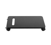 SXRQ Computer Host Stand Wheel Mainframes Tray Movable Bracket Base Office Mount Desktop PC Cart