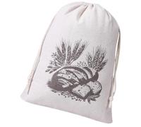 SXRQ Cotton Fabric Bread Freshnesses Bag with Drawstring and Lined Container for Sandwich Rolls Pastries Cotton Bag