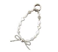 SXRQ Hands Phone Decorations Keychains Decorative Strap Fashionable Beaded Charm For Various Devices Gift Fashionable Beaded Charm Attachment Elegant Pendant Hand Decorations For All Device