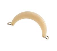 SXRQ Resin Bag Handle with Horseshoe Buckle Unique Curved Design Stylish Replacement for Handbag Purses Accessories Easy Install Bag Handle Clasp