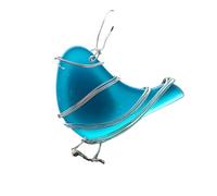 SXRQ Sea Glass Bird Christmas Ornament Hanging Chrismas Tree Decoration Handcrafted Holiday Decorations for Home Decors Hanging Christmas Tree Decorations