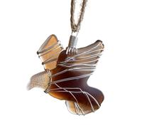 SXRQ Sea Glass Bird Christmas Ornament Hanging Chrismas Tree Decoration Handcrafted Holiday Decorations for Home Decors Hanging Christmas Tree Decorations