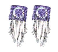 SXRQ Sparkling Fringes Belly Dance Armband With Gold Sequins Beaded Armlet Shimmering Tassels Belly Dancing Armlet Dance Armbands