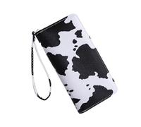 SXRQ Versatile Cow Print Clutch Purse PU Leather Wallet Suitable for Daily Use Travel and Parties Perfect for Various Occasions