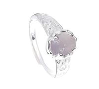 SXRQ Vintage Adjustable Feathered Rings Silver Plated Unisex Jewelry for Women Men Retro Stackable Gifts Feather Rings Adjustable Jewelry