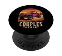 SXS UTV Side By Side Dirt Couples Therapy Off-roading UTV PopSockets Adhesive PopGrip