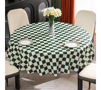 SXSaelciun 160cm Round Tablecloth - Modern Minimalist PVC, Washable & Waterproof Vinyl, Stylish Dining Table Cover for Home, Parties, and Events