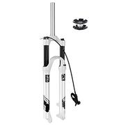 SXSaelciun 26/27.5/29 Inch MTB Suspension Fork Straight Tube Mechanical Hydraulic Spring Front Travel 105mm Quick Release 9mm QR