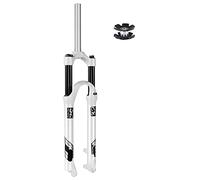 SXSaelciun 26/27.5/29 Inch MTB Suspension Fork Straight Tube Mechanical Hydraulic Spring Front Travel 105mm Quick Release 9mm QR