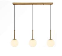 SXSaelciun E27 Nordic All Copper Magic Bean Molecular Lighting,Living Room Bedroom Home Dining Lighting,Hanging Light,Simple Modern Light Luxury During Lighting-Copper 3 Head Made in China
