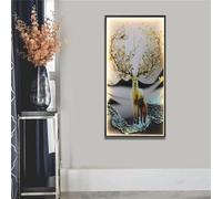 SXSCARKX Exquisite wall lamp Contemporary Gold Fish Figure LED Sconces Rectangle Mural Light Creative for Home (G H60cm 1PCS)
