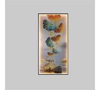 SXSCARKX Exquisite wall lamp Contemporary Gold Fish Figure LED Sconces Rectangle Mural Light Creative for Home (F H60cm 1PCS)