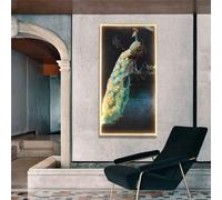SXSCARKX Exquisite wall lamp Contemporary Gold Fish Figure LED Sconces Rectangle Mural Light Creative for Home (H H80cm 1PCS)