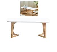 SXSCARKX Living Room Sofa, Japanese-Style Solid Wood Low Sitting Coffee Desk, for Small Apartment, Balcony Leisure（H35CM）(B,70X40X35CM)